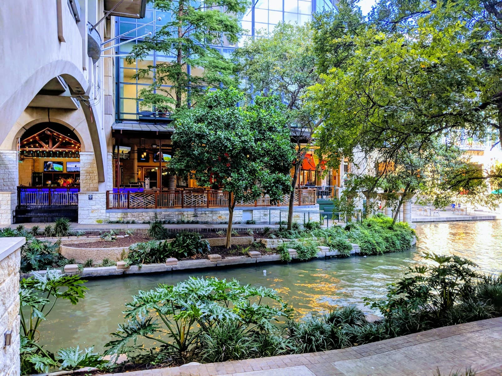 San Antonio, Texas cityscape and street view